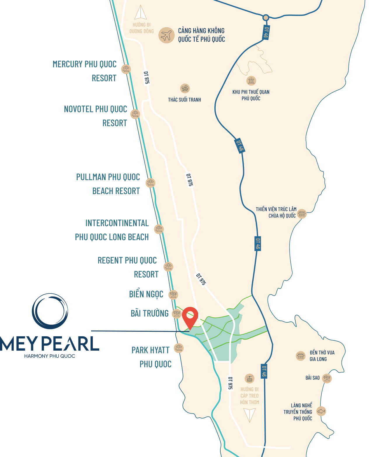 Mey Pearl Harmony Phú Quốc tọa lạc tại phường An Thới, thành phố Phú Quốc, tỉnh Kiên Giang | TA-Group | Hotline: 0937594628